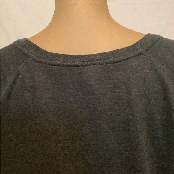 Women's Large Funny Gray And White Sweatshirt With Graphic Text - Picture 6 of 7